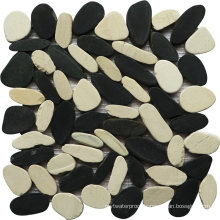 Wholesale Price Black White Pebble Stone Mosaic Tile